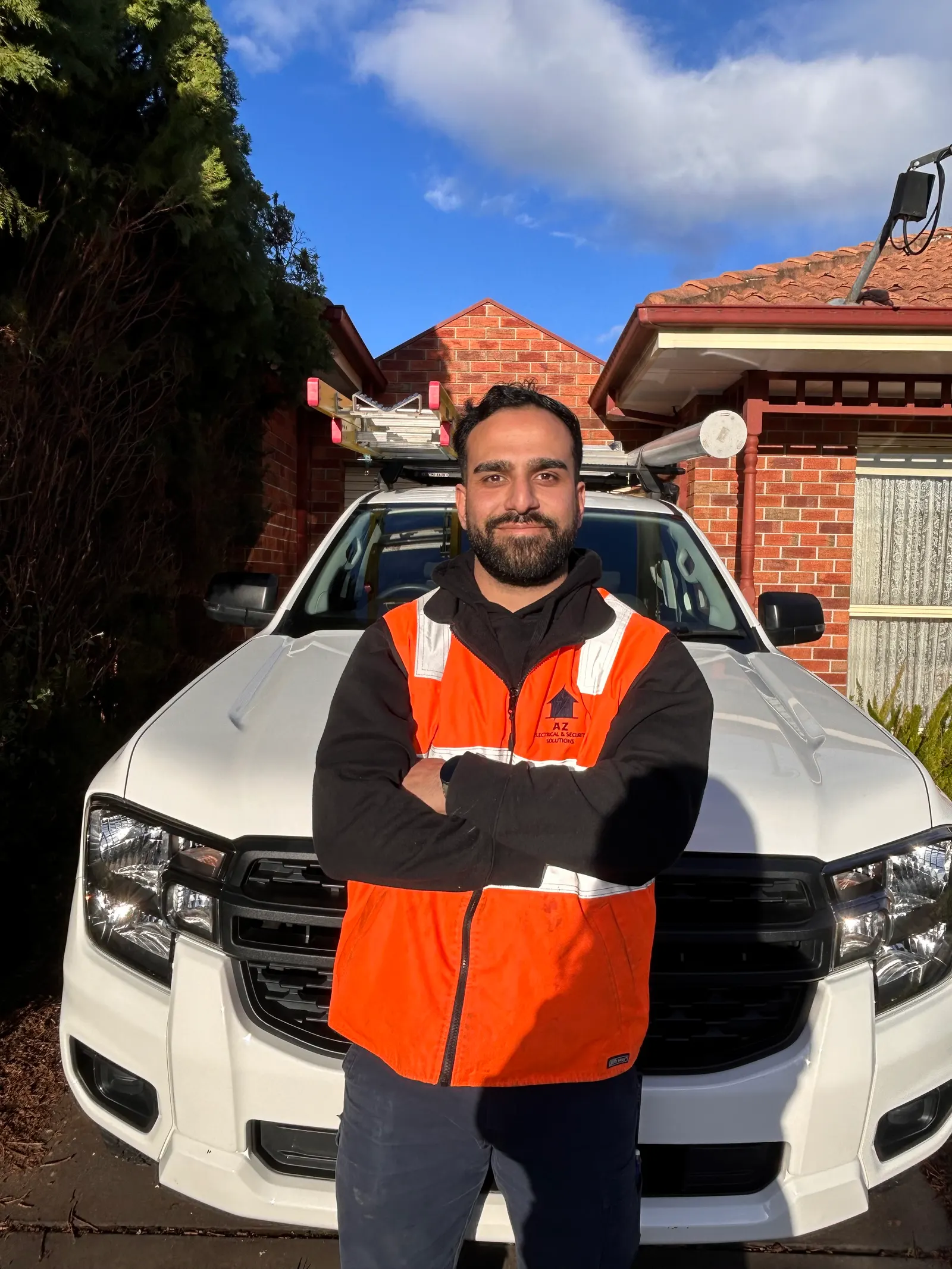Ali, licensed electrician and owner of AZ Electrical and Security Solutions