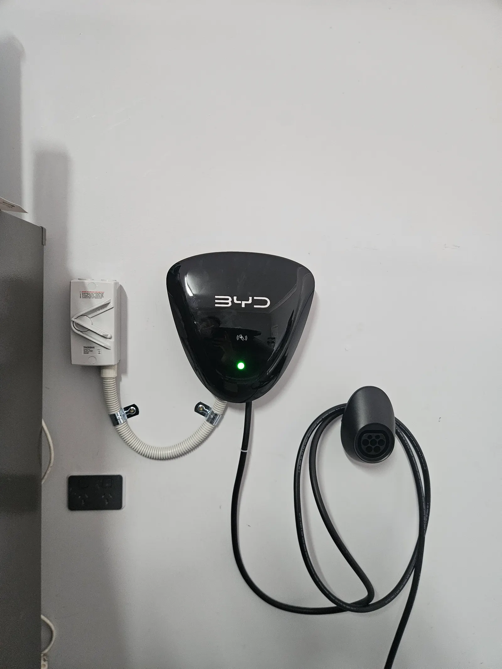 BYD EV charger: ev charger installations by AZ Electrical, Melbourne